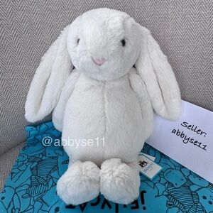 Jellycat Medium Bashful Cream Bunny Plush Toy NWT Authentic W/ Dust Bag BAS3BC